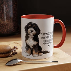 Bernedoodle Mug Funny Dog Mug Bernedoodle Gift Dog Lover Coffee Mug Cute Bernedoodle Cup Dog Breed Mug Two Sided Cup image 5