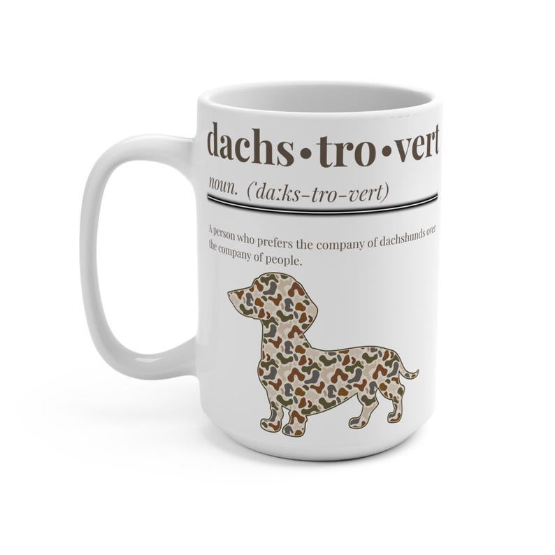 Taza con definición divertida de perro salchicha, taza de café para amantes de los perros salchicha, regalo sarcástico para amantes de los perros salchicha, humor para mamás de perros. imagen 5