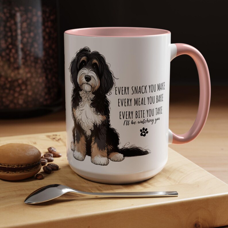 Bernedoodle Mug Funny Dog Mug Bernedoodle Gift Dog Lover Coffee Mug Cute Bernedoodle Cup Dog Breed Mug Two Sided Cup image 8