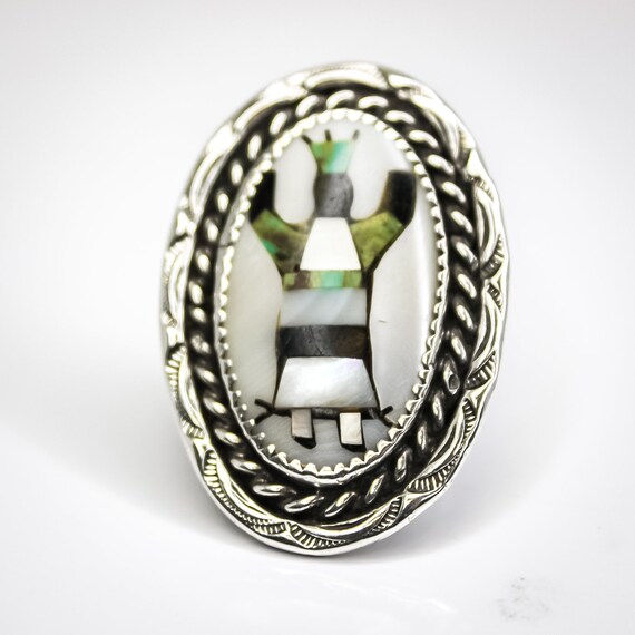 Vintage 60s or 70s Sterling Silver Kachina Dancer… - image 1