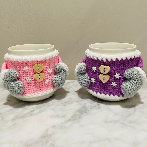 Modèle de pull de tasse de Noël au crochet