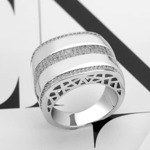 Men's Engagement Promise Ring, Wedding Gift Ring, Customized Men's Ring, Gift For Him, 2.4Ct Diamond Ring, Customized Gift Ring, Silver Ring
