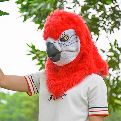 Parrot Fursuit Head on sale | Furry Parrot Cosplay Head | Parrot Mask