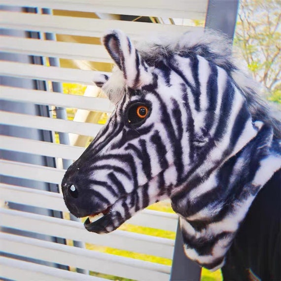 Zebra Horse Fursuit Head Furry Horse Cosplay Head Zebra Etsy Australia