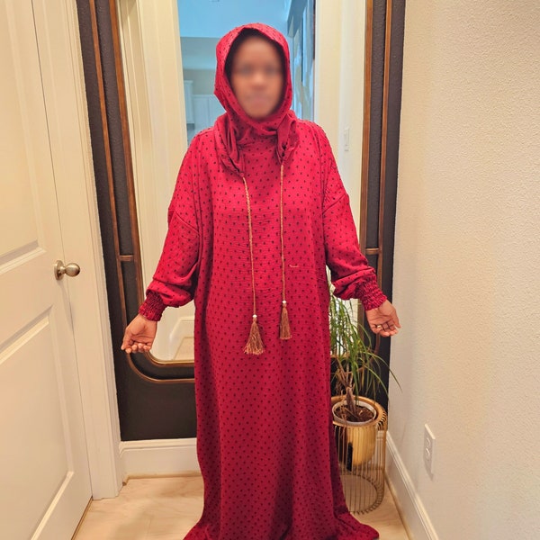 Double Hooded Women prayer abaya