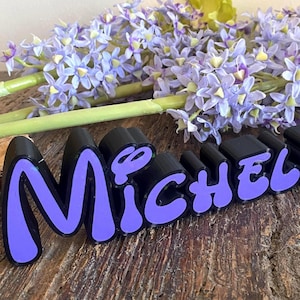 Personalised Holographic Desk Name Sign-Desk Name Plaque-Teacher Desk Sign-Personalised Graduation Gifts- Great Gift -Custom Name Plate NP01