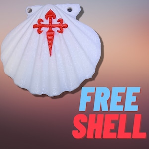 Camino de Santiago Shell Free with bundle, Embark on a Spiritual Adventure St James Way:Your Complete Companion for a Life-Changing Journey