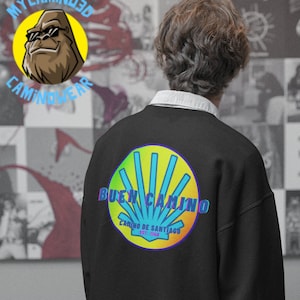 CAMINO DE SANTIAGO sweatshirt Show off your love for the Camino with our fun colorful shell symbol Camino sweatshirt Jacobsweb St jamesTD1