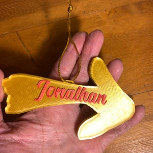 Personalized Camino de Santiago Christmas Ornament, Arrow of St James, Camino de Santiago Arrow  XMAS