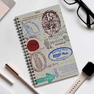 Cuaderno espiral del Camino de Santiago, tu diario de camino, gran regalo para los entusiastas del camino. Diario en espiral (UE)