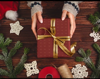 Camino de Santiago Christmas Gift Wrap: Elegant Buen Camino Paper