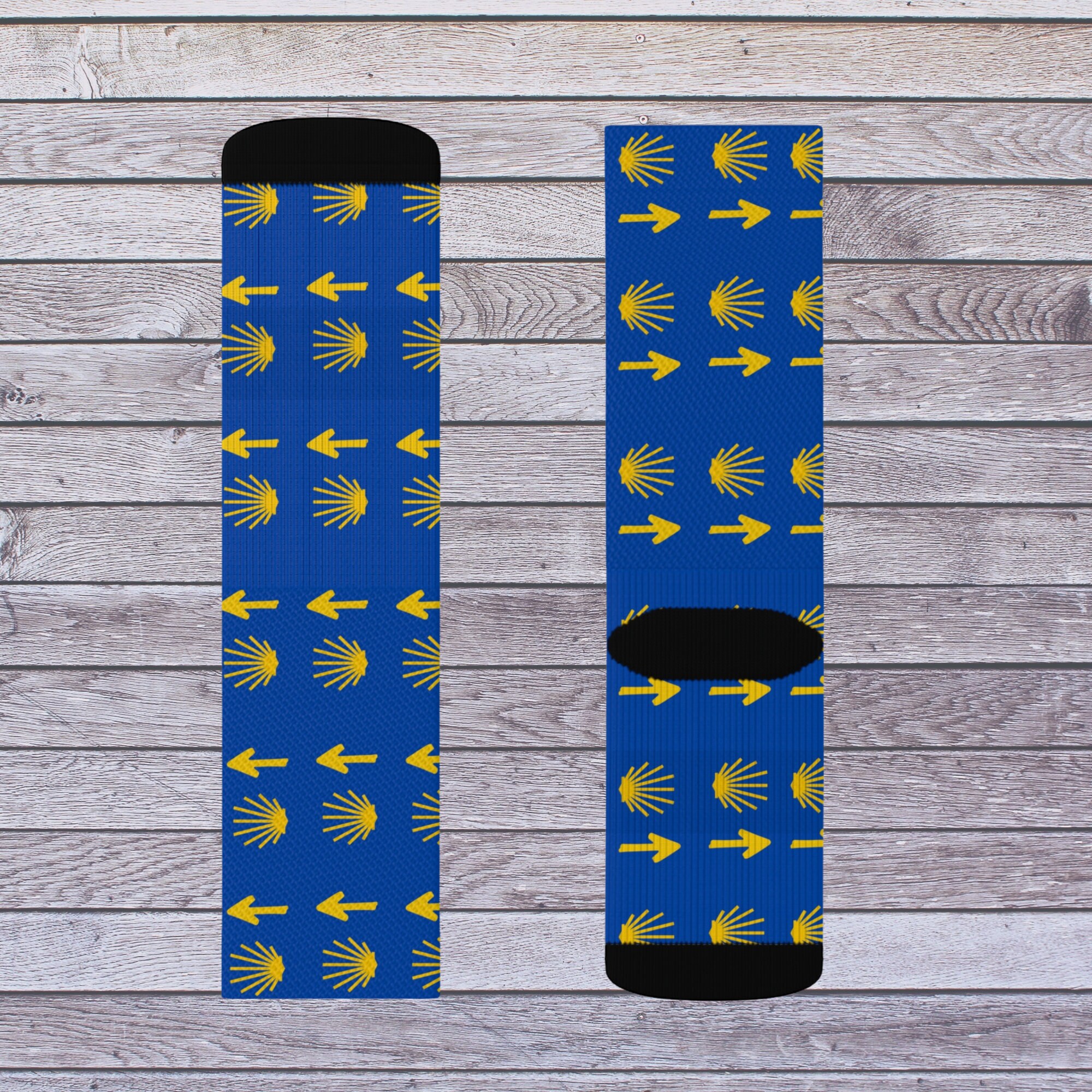 Camino De Santiago Socks Jacobsweb Socks Saint James Way Socks Arrows
