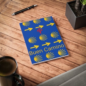 Camino Dreams: Caderno A5 com símbolos icônicos Caderno de capa mole, diário, diário.AS01