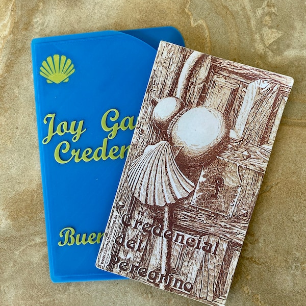 Funda Credencial Camino de Santiago. Protección del libro de sellos, mejore su experiencia de peregrinación con nuestra funda para libro de sellos 3D personalizable