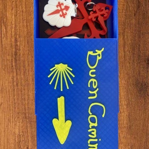 Personaliseer en personaliseer uw Camino de Santiago Go Away Gift, Handgemaakt, jakobsweg Camino de Santiago cadeau, peregrino Camino Gift A101
