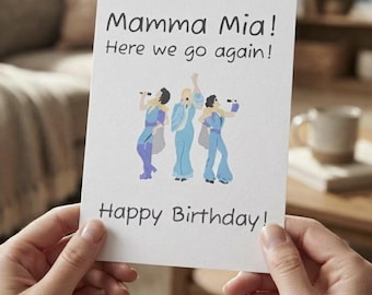 Mamma Mia Birthday Card: ABBA Theme (Digital Download)