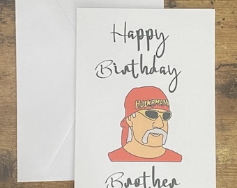 Biglietto d'auguri a tema wrestling: Hulk Hogan, fratello (Download digitale)