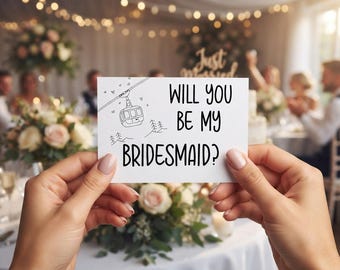 Bridesmaid Proposal Card: Wedding Party Venue Sign (Digital file)