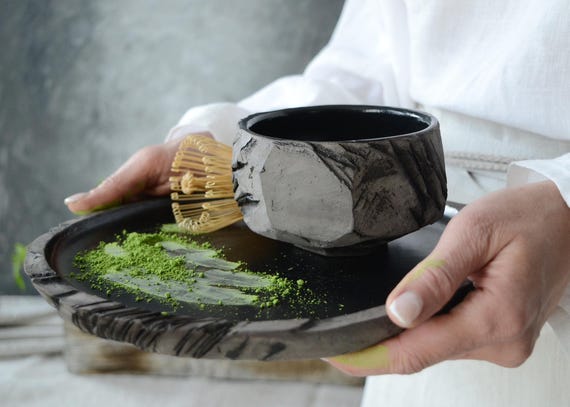 Chawan, Matcha Bowl, Master Handmade Kurinuki Cup, Japanese