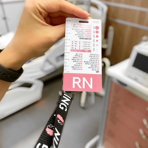 RN Designation Badge - Registered Nurse Badge Buddy for Nurses, Attach to Badge Reel or Lanyard. Perfect gift for new grad nurses