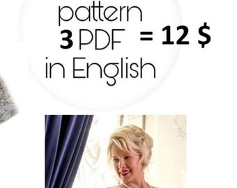 Crochet Blouse Pattern Set: Irish Lace Summer Top (PDF Pattern)