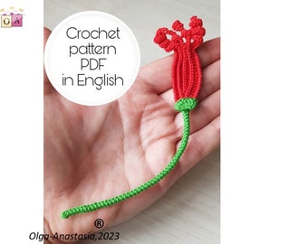 Crochet Poppy Flower Bud Pattern: Irish Lace Motif Applique (PDF Pattern)