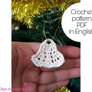 Crochet Bell Pattern: Christmas Ornament Tutorial (PDF Pattern)