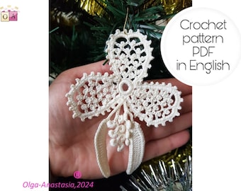 Snowflake Crochet Pattern with Tassels: Christmas Decor (PDF Pattern)