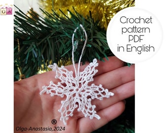 Snowflake Crochet Pattern: Christmas Decor (PDF Pattern)