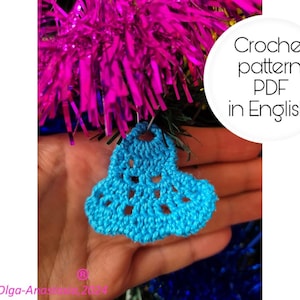 Crochet Bell Pattern: Christmas Ornament Tutorial (PDF Pattern)