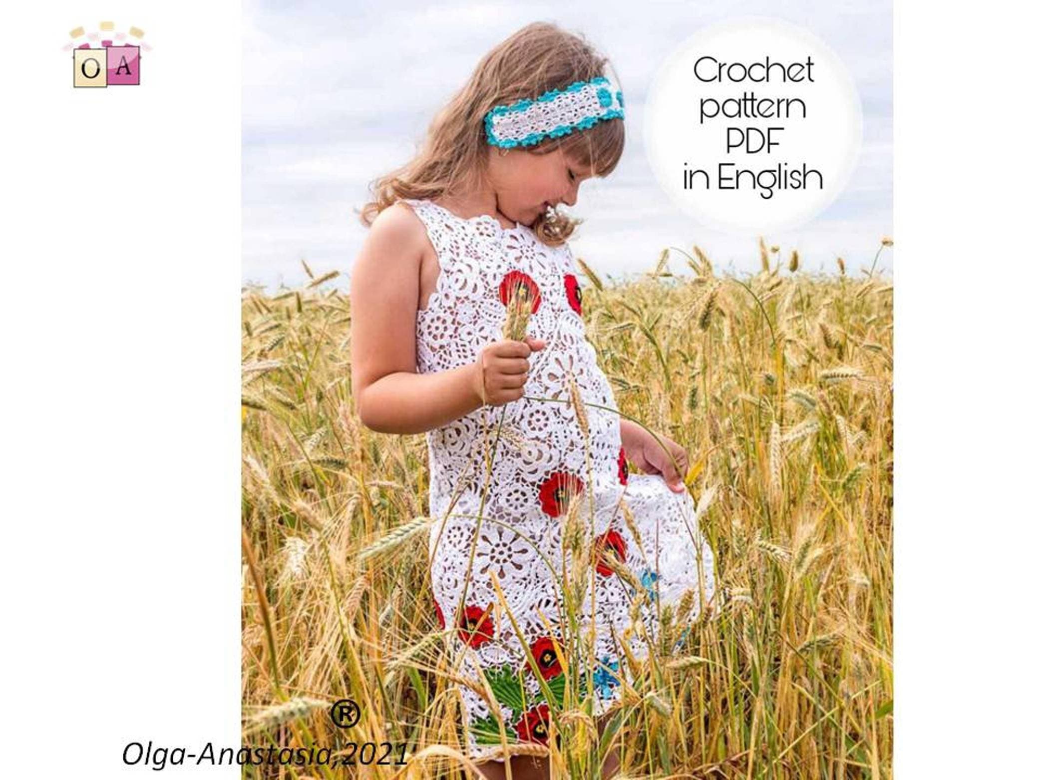 Poppy Crochet Dress Girls - Etsy