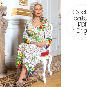 Crochet Wedding Dress Pattern: Vintage Irish Lace Tutorial (PDF)