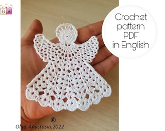Crochet Angel Pattern: Christmas Ornament Tutorial (PDF Pattern)