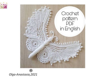 Butterfly crochet pattern - crochet motif pattern - crochet tutorials - crochet applique - modern crochet- crochet applique pattern- mother