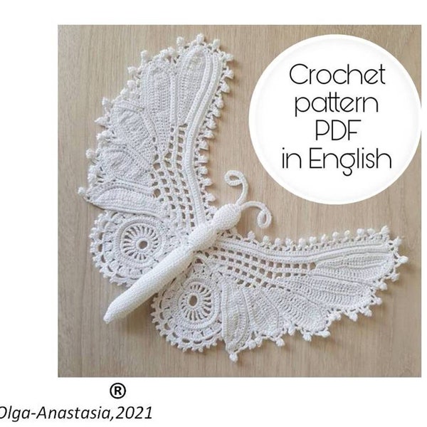 Butterfly crochet pattern - crochet motif pattern - crochet tutorials - crochet applique - modern crochet- crochet applique pattern- mother