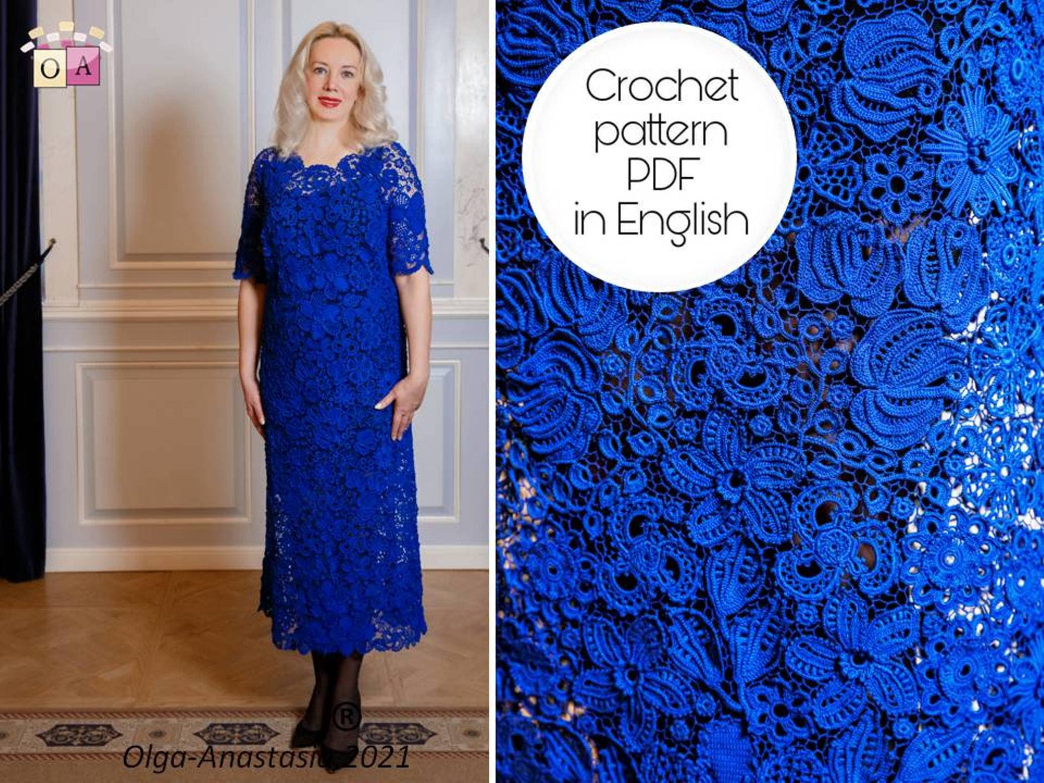 Irish Lace Crochet Wedding Dress Pattern: Floral Print (PDF Pattern) - Etsy Irish Lace Crochet Wedding Dress Pattern: Floral Print (PDF Pattern) - Etsy