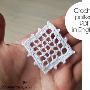 square motif pattern crochet - Crochet pattern square placemats -how to make netting granny square instruction
