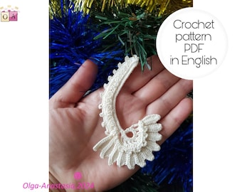 Patrón de carámbano de crochet eduardiano: Adorno fácil para árbol de Navidad (Patrón PDF)