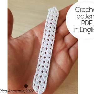 Lace Crochet Bookmark Pattern: Detailed Tutorial (PDF Pattern)
