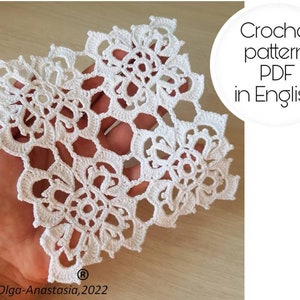 Easy granny square crochet -Holiday decoration tablecloth - Irish lace- Crochet pattern Tablecloth - home décor - crochet detailed tutorial