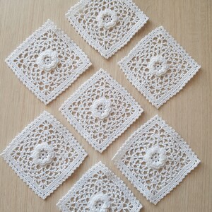 Square pattern crochet Crochet pattern square placemats flower granny square granny square square pillow detailed tutorial crochet zdjęcie 10