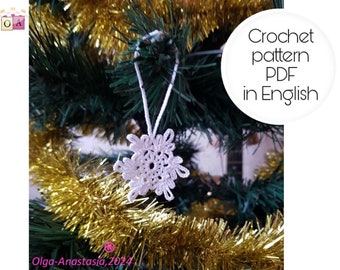Crochet Snowflake Pattern: Easy Christmas Decor (PDF Pattern)