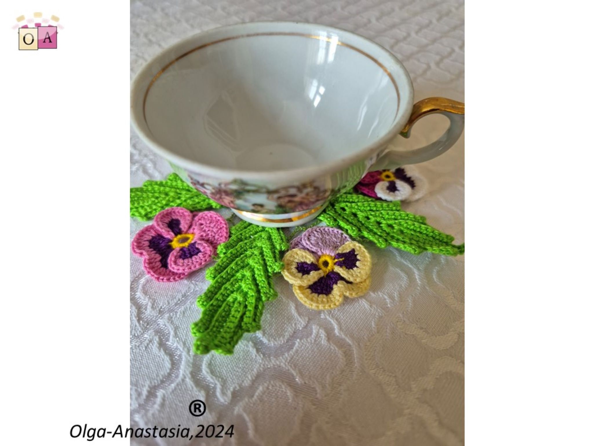 38 Pansy Crochet Patterns for Flowers, Decor, and Wearable Details 34 Pansy Doily Crochet Pattern: Vintage Floral Motif