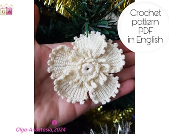 Antique Crochet Snowflake Pattern: Christmas Decor (PDF Pattern)