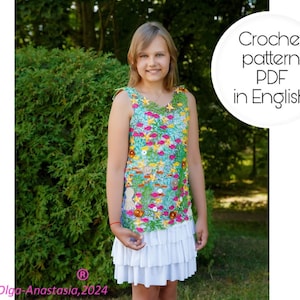 Padrão de vestido de crochê com renda irlandesa: tutorial com motivo 3D (PDF)