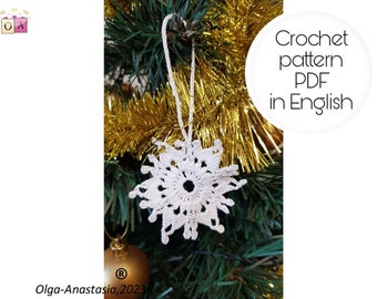 Crochet Snowflake Pattern: Easy Christmas Decor (PDF Pattern)