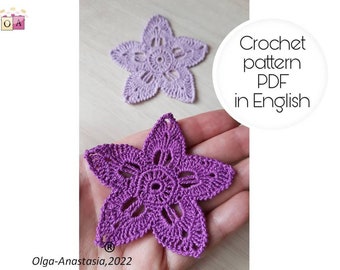 Crochet Flower Pattern: Irish Lace Applique (PDF Pattern)