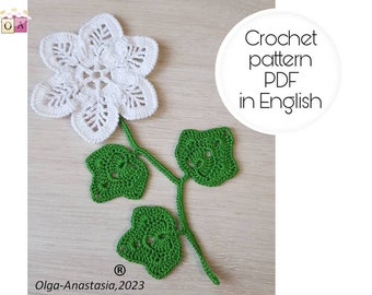 Irish Lace Crochet Flower Pattern – Clones Motif (PDF Pattern)