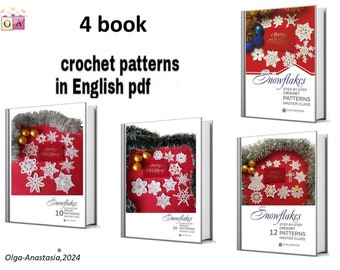 Patrón de copo de nieve a crochet: Decoración navideña (Patrón PDF)