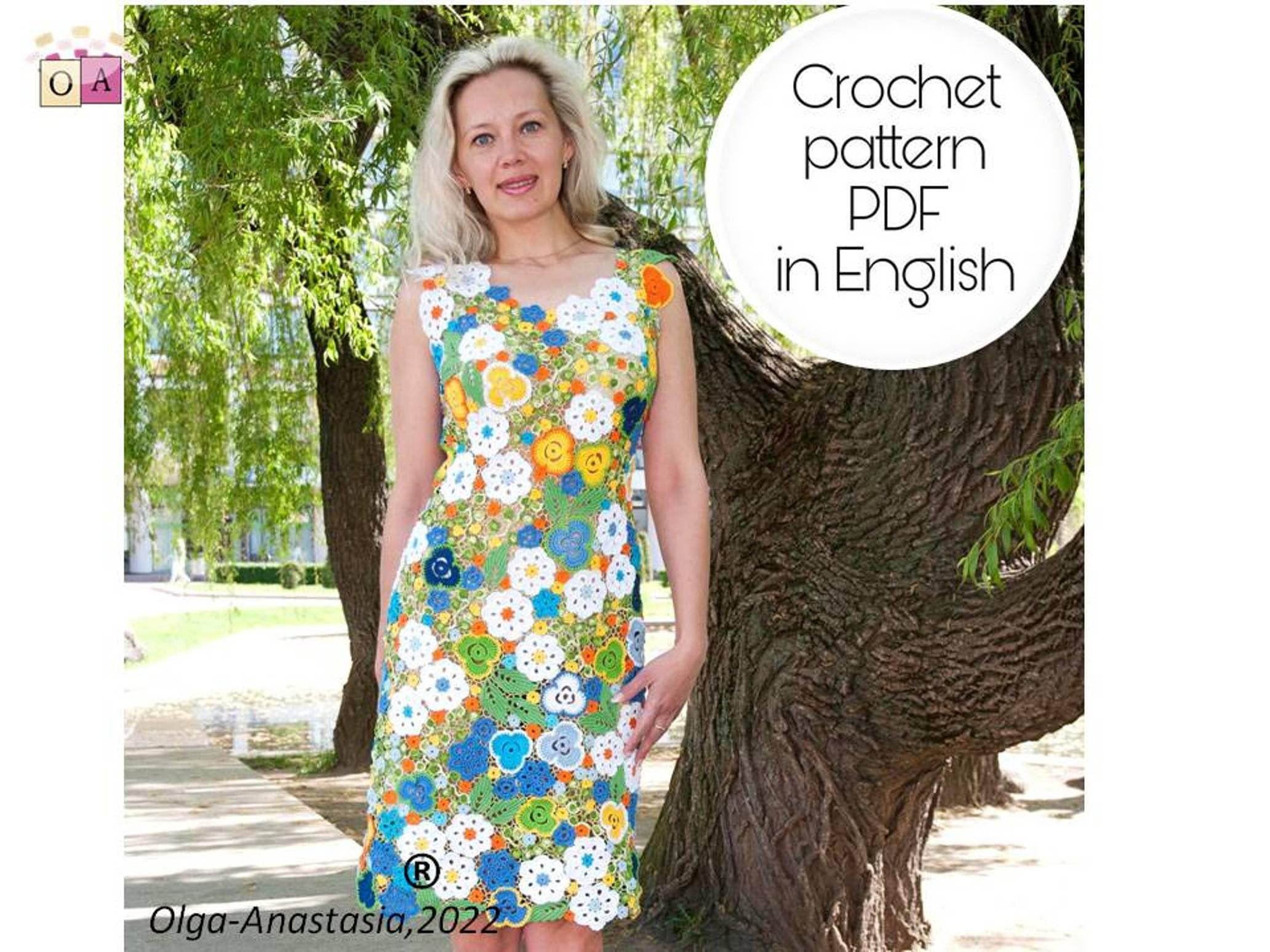 Bright Crochet Dress - Etsy